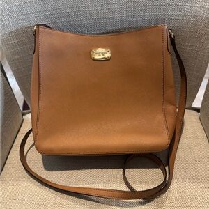 Michael Kors Cognac Saffiano Leather Crossbody Bag